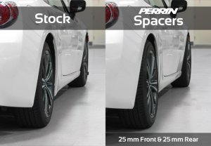 Toyota GR86 Wheel Spacers - Perrin Performance - 25mm - `13-`25